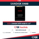 SANDISK X400 SSD 256GB 2.5″ SATA 6GB/S