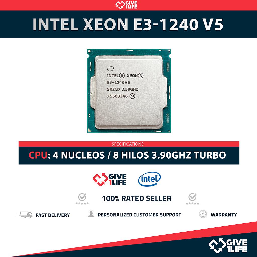 Intel Xeon E3-1240 V5 4 Núcleos 8 Hilos 3.90GHz Turbo Speed