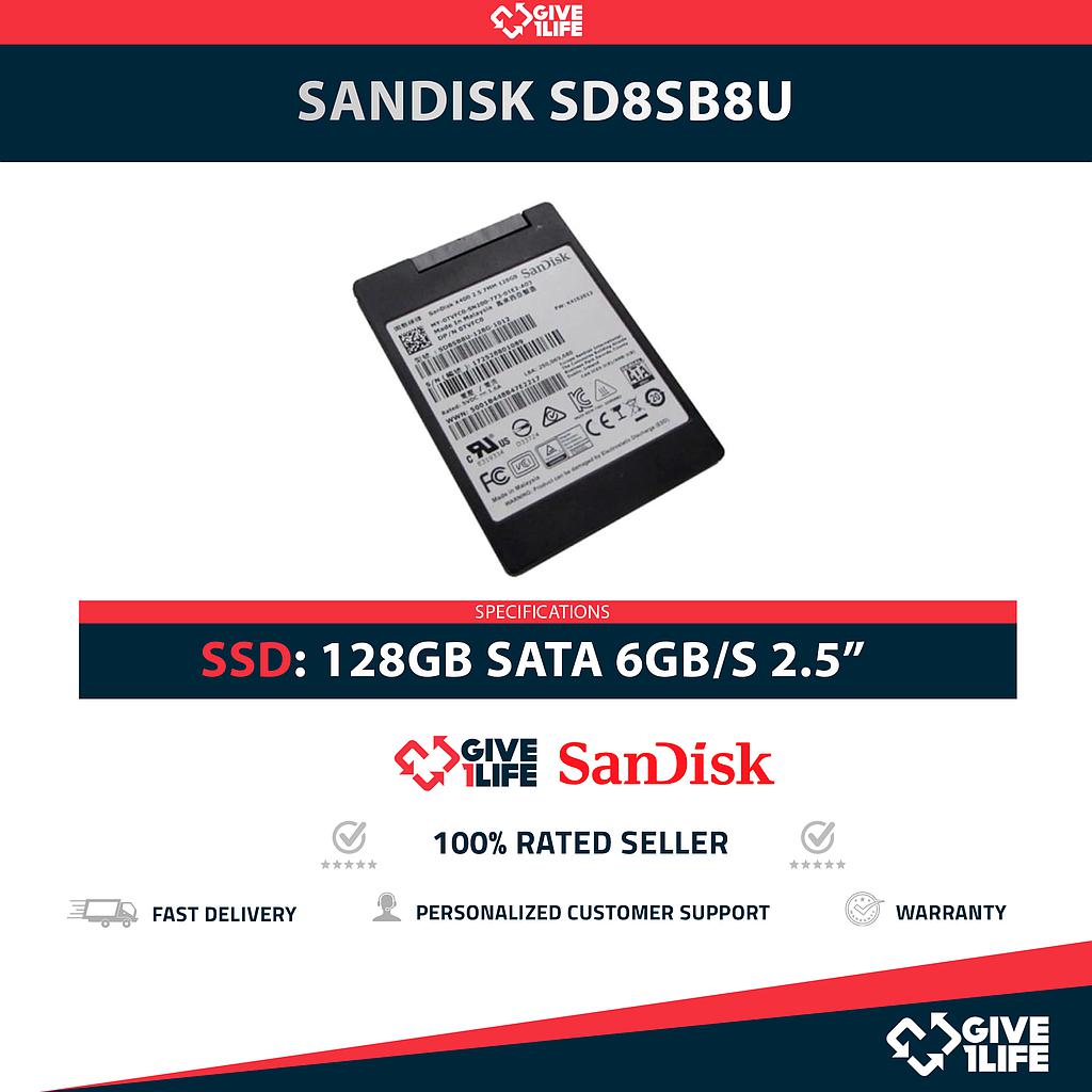 SANDISK SD8SB8U SSD 128GB 2.5″ SATA 6GB/S