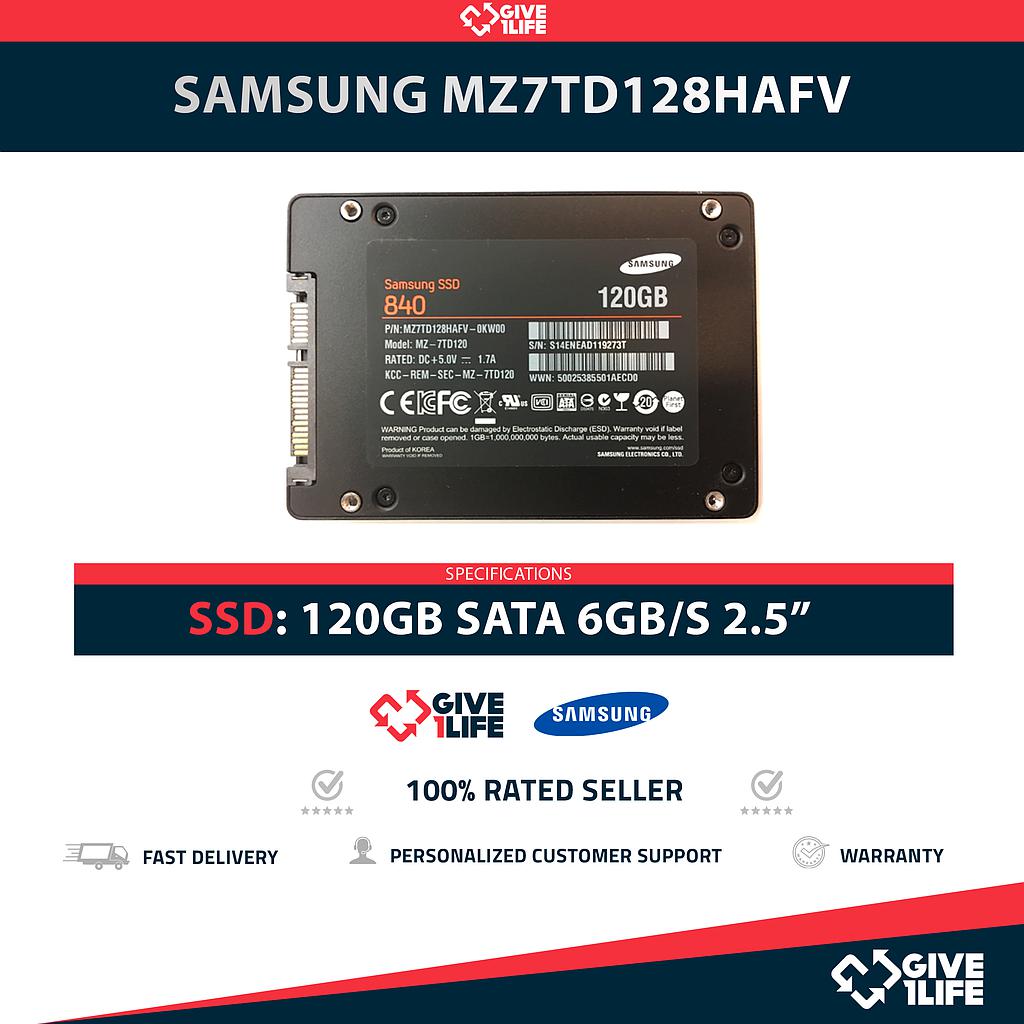 SAMSUNG MZ7TD128HAFV SSD 120GB 2.5″ SATA 6GB/S