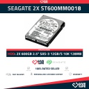 SEAGATE 2X ST600MM0018 600GB HDD 2.5" SAS-3 12GB/S 10K 128MB