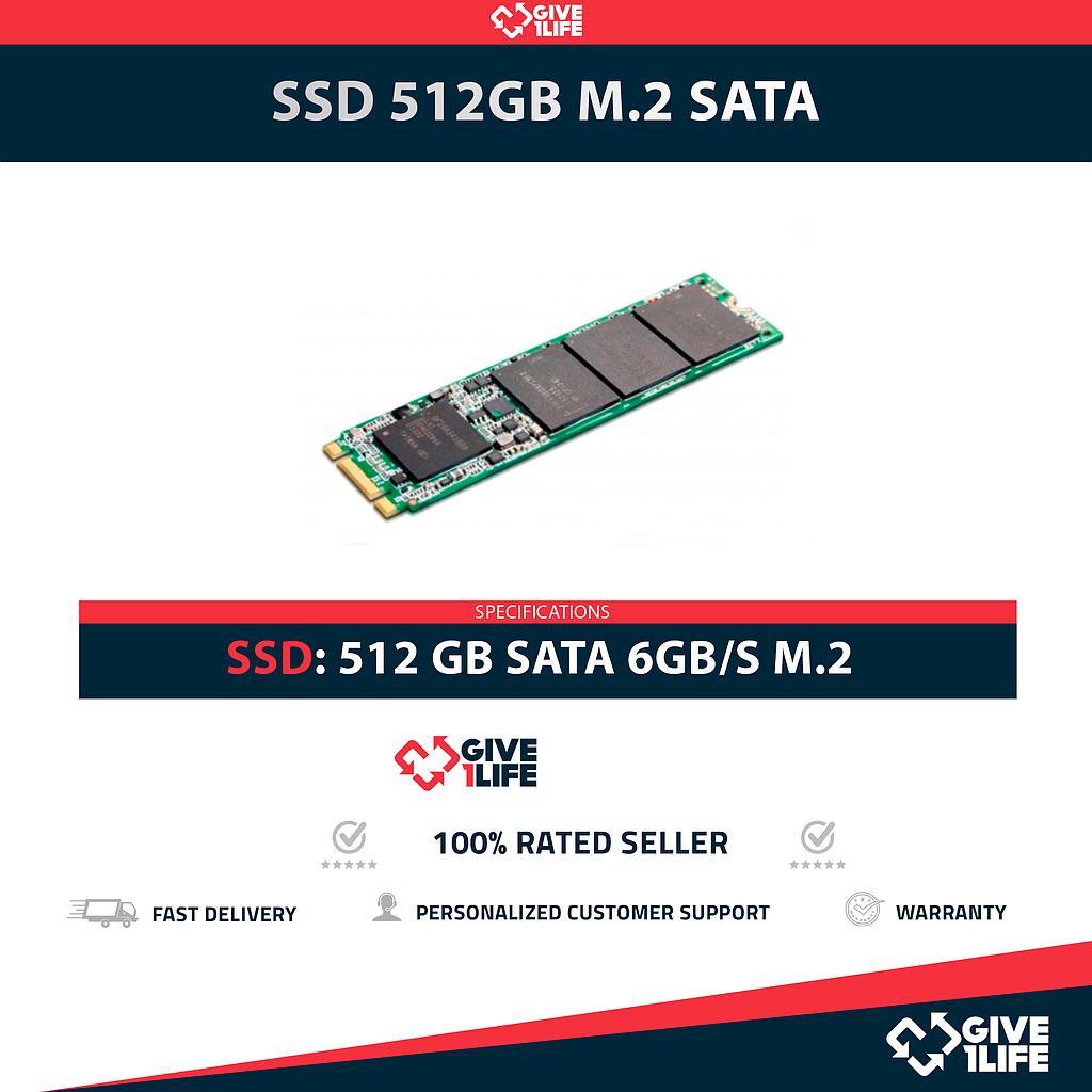 SSD 512GB M.2 2280 SATA 6GB/S PCI-E 3.0 CATEGORÍA DATACENTER