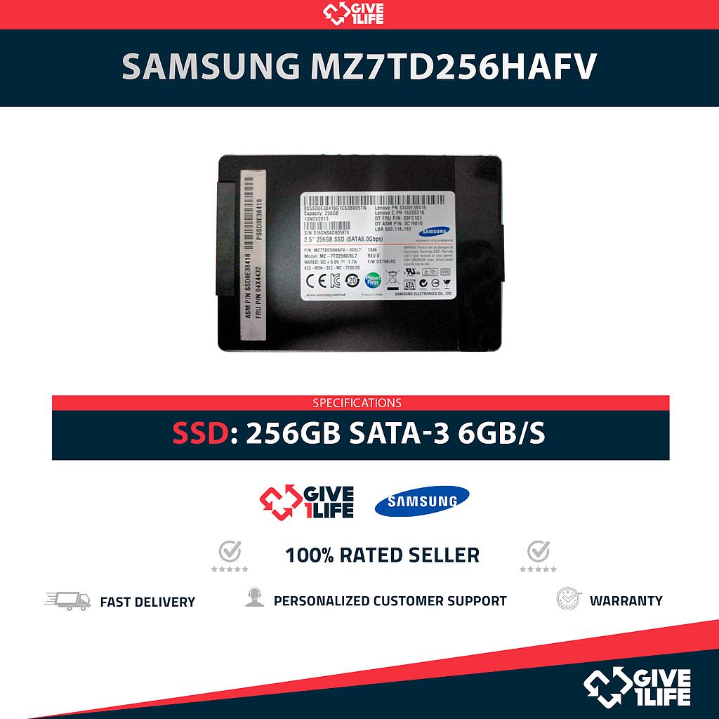 SAMSUNG MZ7TD256HAFV SSD 256GB 2.5″ SATA 6GB/S