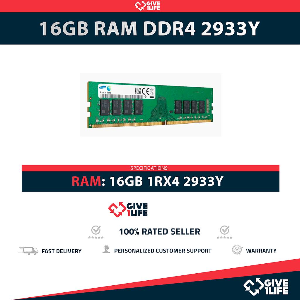 16GB 1Rx4 PC4-2933Y DDR4 RAM REGISTRADA - ESPECIAL SERVIDOR