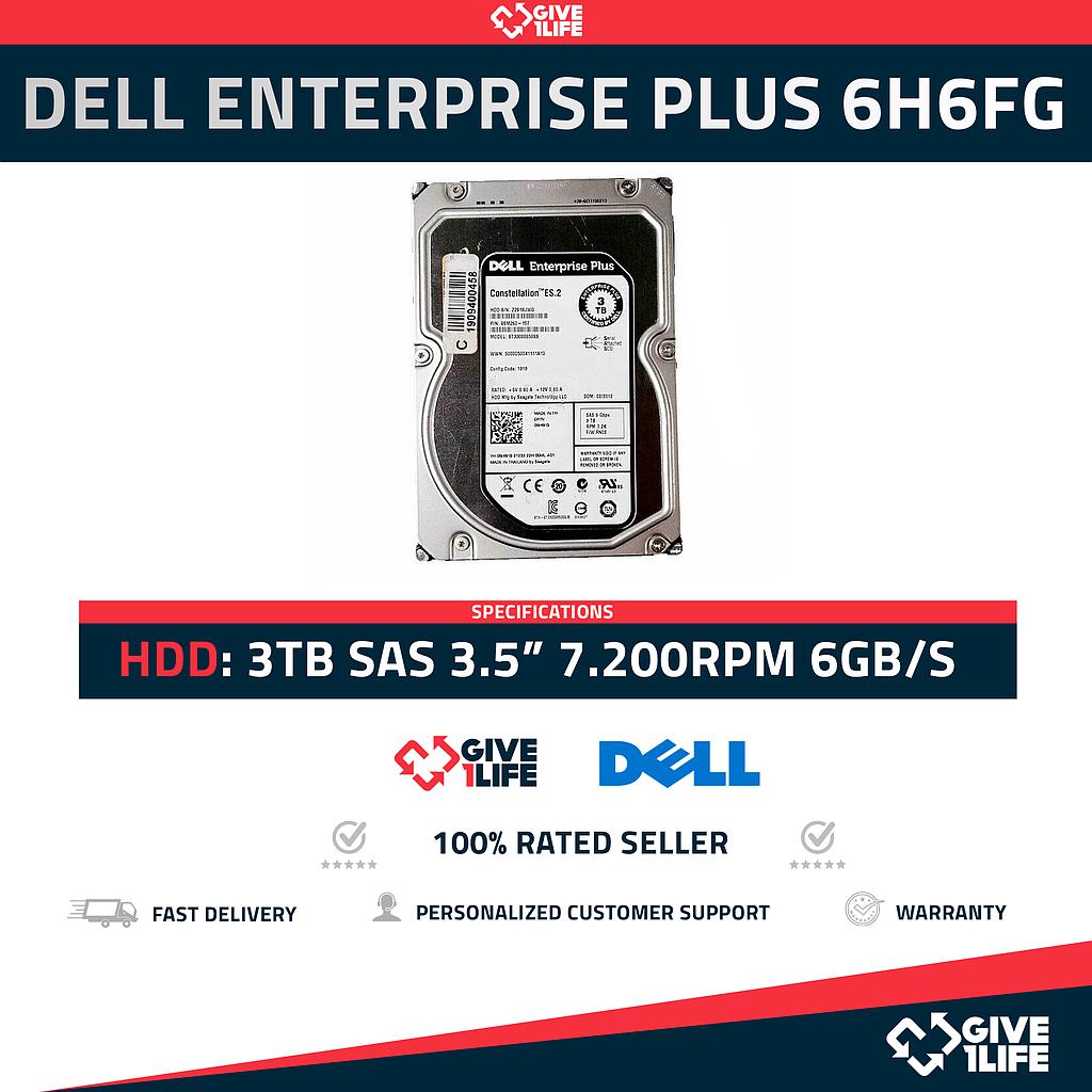 DELL ENTERPRISE PLUS ST33000650SS 3TB HDD 3.5" SAS-2 6GB/S 7.2K 64MB - 6H6FG