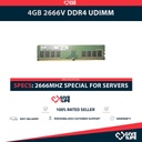 4GB 1Rx8 PC4-2666V UDIMM DDR4 RAM