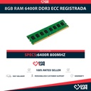 8GB RAM 6400R DDR3 ECC REGISTRADA - ESPECIAL PARA SERVIDORES