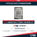 HITACHI HUC101860CSS200 HDD 2.5" 600GB SAS-3 12GB/s 10K RPM 128MB CACHÉ