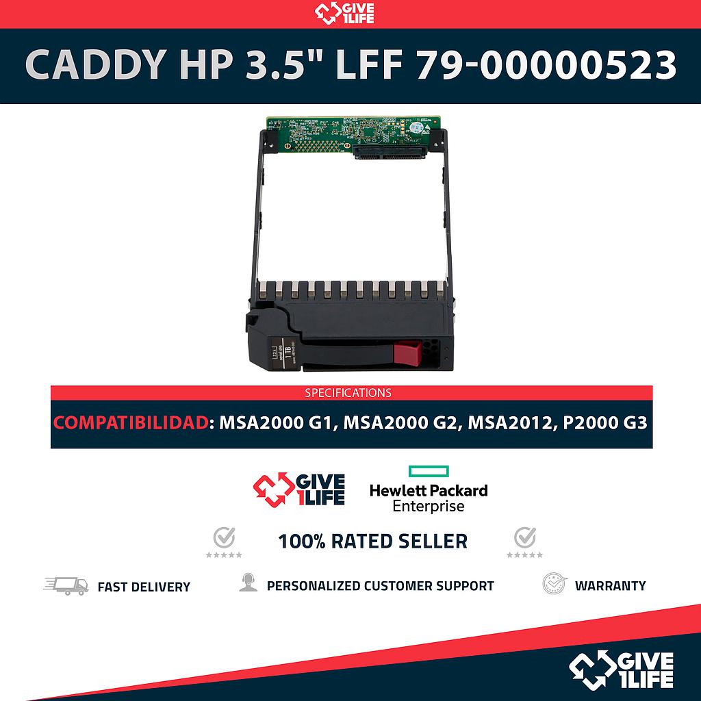 CADDY HP 3.5" LFF 79-00000523 COMPATIBLE CON MSA2000 G1, MSA2000 G2, MSA2012, P2000 G3 + TORNILLOS