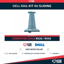 DELL POWEREDGE KIT B8 RAIL R920 / R930 4U SLIDING PN: 0DY3K2 / 0M7R4J