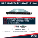 *NUEVO CON CAJA + WS 2022 IOT PREINSTALADO + GARANTÍA HP HASTA 2027* HPE StoreEasy 1470 (S2A24A) + 1x Bronze 3408U + 1x 16GB DDR5 + 4x 4TB SATA + 2x RJ-45 + 1x 500W PSU + Railes + Front Bezel