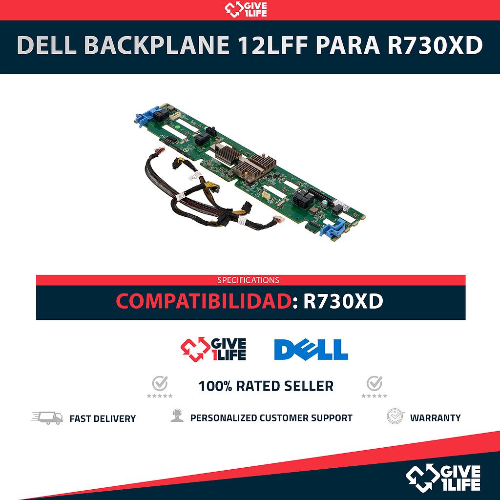 DELL 0CDVF9 Backplane Frontal 12LFF 12 Bahías de 3.5" para R730XD