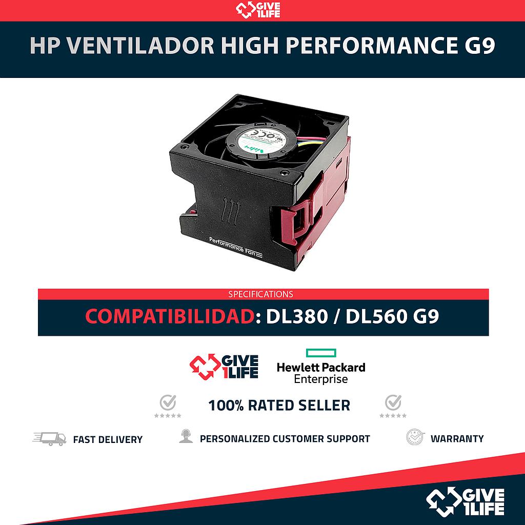 HP VENTILADOR HIGH PERFORMANCE PARA DL380 / DL560 G9 PN: 759250-001 / 796853-001 / 777286-001