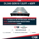 HP Proliant DL380 Gen10 12LFF + 6SFF 2x Gold 6138 (40 Núcleos 80 Hilos) 32GB RAM DDR4 E208i 2x PSU