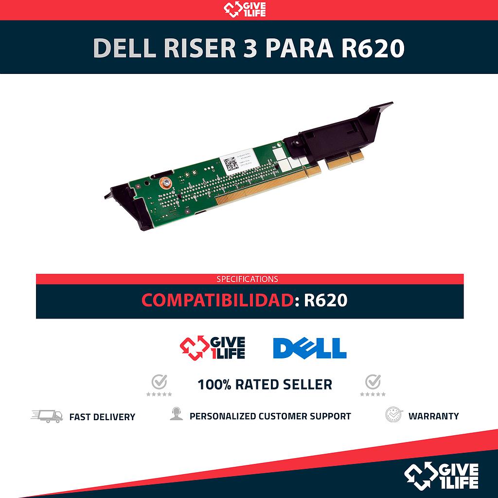 DELL RISER 3 PARA R620 PN: 0N9YDK / 051MXX / 034CJP