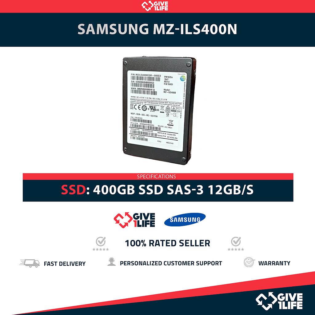 SAMSUNG MZ-ILS400N 400GB SSD SAS-3 12GB/S 2.5"