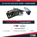 HP Backplane Frontal 8SFF 8 Bahías de 2.5" NVME + RISER PRIMARIO NVME