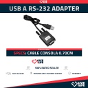 USB A RS-232 ADAPTADOR (0.70m LARGO) - CABLE PUERTO COM