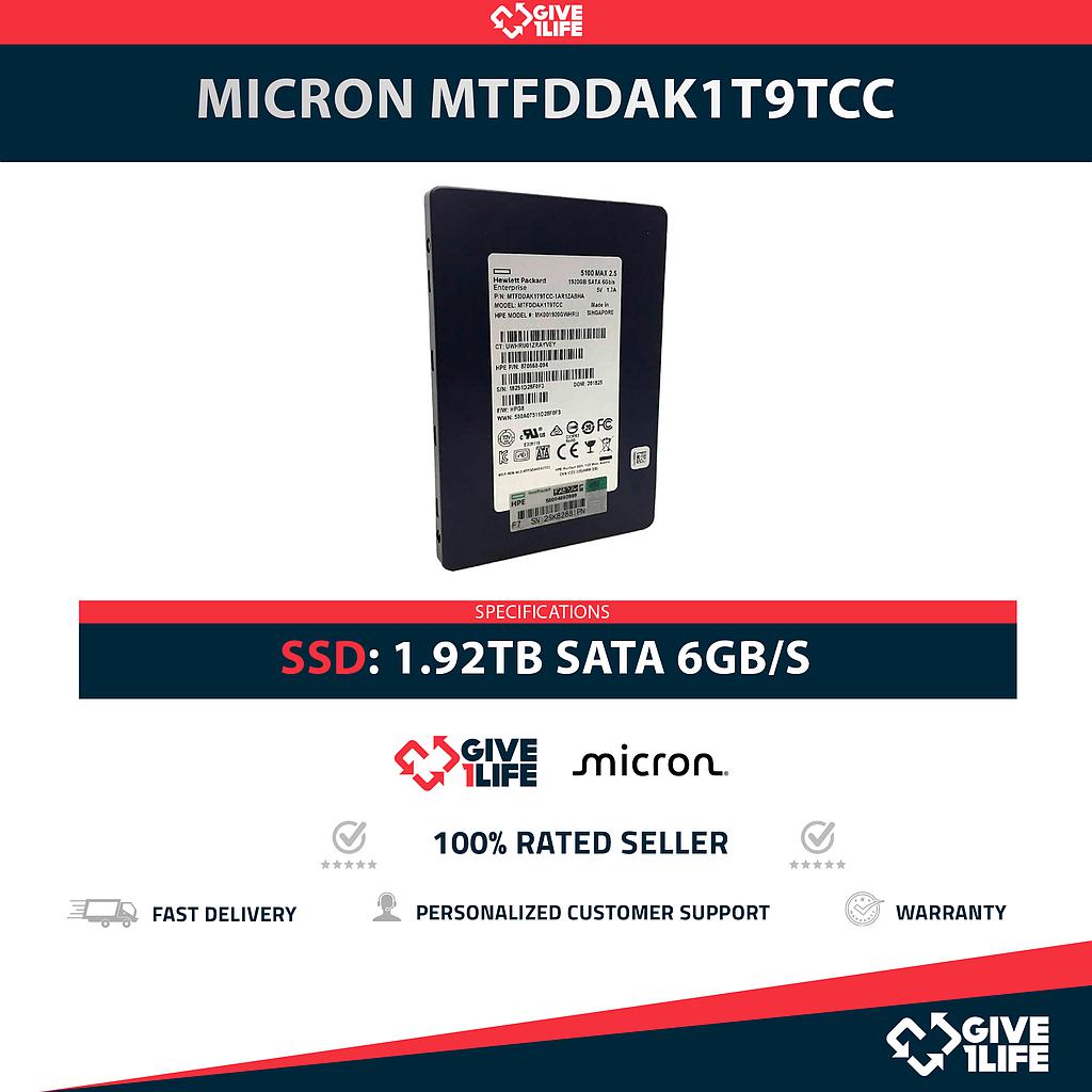 MICRON MTFDDAK1T9TCC SSD 1.92TB SATA 6GB/s