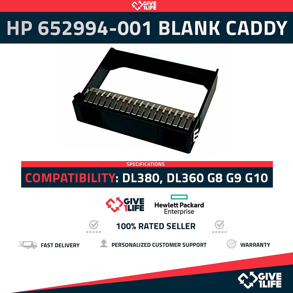 HP 652994-001 BLANK CADDY 3.5" LFF - DL380, DL360 G8 G9 G10