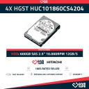 HITACHI 4X HUC101860CS4204 600GB HDD 2.5" SAS-3 12GB/S 10K 128MB - SERVIDOR