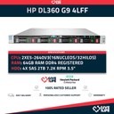 Servidor Rack HP DL360 G9 4LFF 2x E5-2640v3 +64GB RAM +P440AR +2PSU - HSTNS-2146