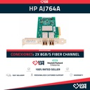 HP AJ764A SFP FIBER CHANNEL 82Q 8GB/S PERFIL ALTO+ DOBLE PUERTO (AJ718A) PCIe - 489191-001