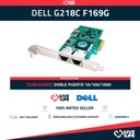 DELL PCI-e ADAPTADOR DE RED G218C DOBLE PUERTO 10/100/1000 G218C F169G