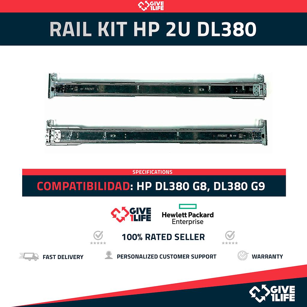 RAIL KIT HP DL380 2U G8 G9 G10 SFF 737412-001 PAR COMPLETO