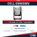 DELL 09W5WV 1TB HDD 2.5" SAS-2 6GB/S 7.2K 64MB + CADDY 8FKXC