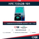 HPE FUENTE DE ALIMENTACIÓN G9 1400W P/N: 733428-101 - 733427-001 - 754383-001
