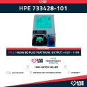 HPE FUENTE DE ALIMENTACIÓN G9 1400W P/N: 733428-101 - 733427-001 - 754383-001