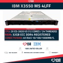 Servidor Rack IBM X3550 M5 4LFF 2xE5-2620V3 + 32GB DDR4 + M5210 + 1PSU 5463-AC1
