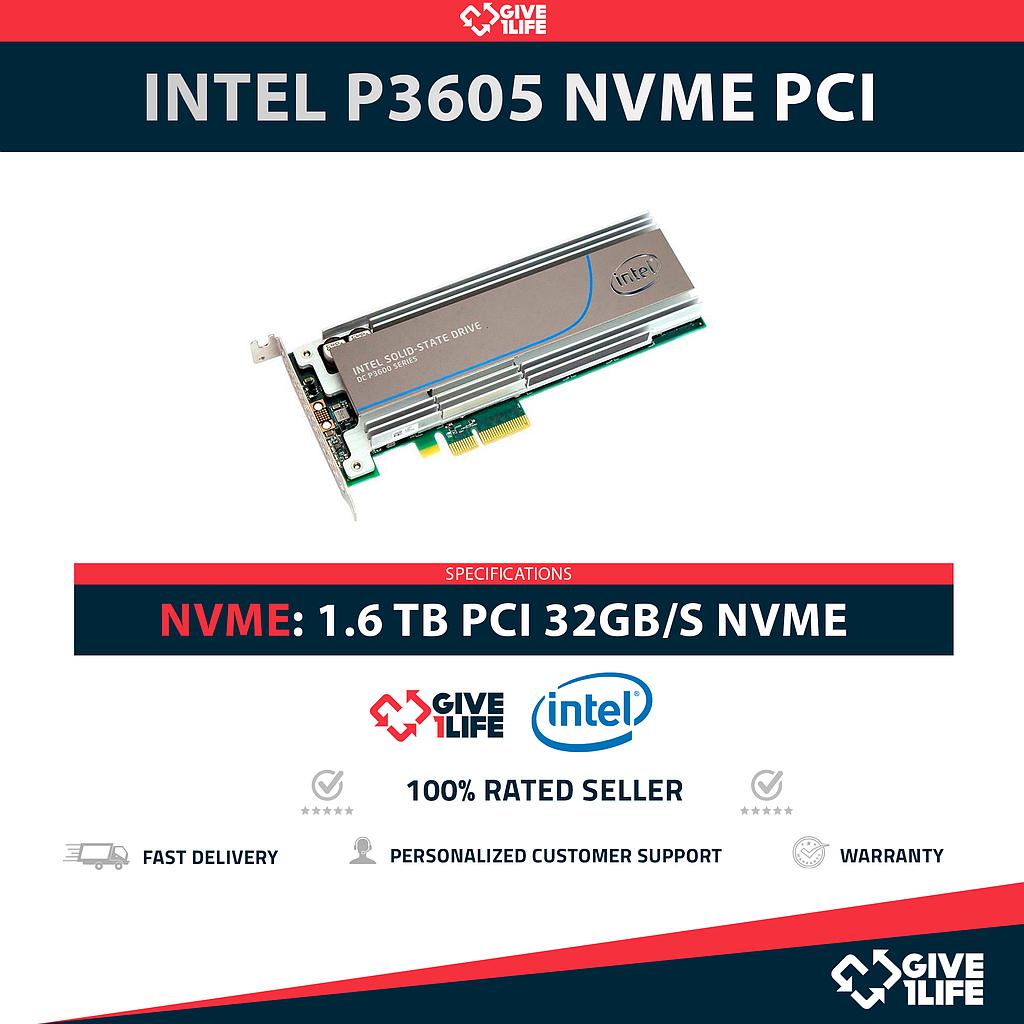 INTEL SSD DC P3605 1.6TB NVMe PCIe 3.0 - SSDPEDME016T4S IFDPC5EA3ORC16.T