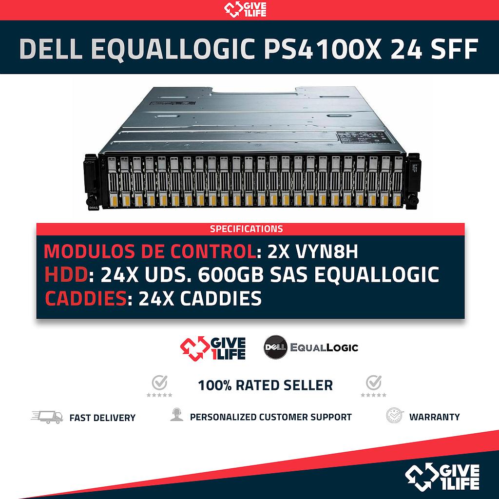 DELL EQUALLOGIC PS4100X 24 SFF 2xVYN8H + 24 HDD 600GB SAS