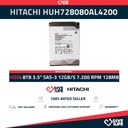HITACHI HUH728080AL4200 8TB Formato Avanzado 4KN HDD 3.5" SAS-3 12GB/S 7.200 RPM 128MB CACHÉ 4KN