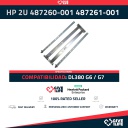 HP PROLIANT DL380 G6/G7 - RAILS KIT SLIDING 2U P.N: 487260-001/487261-001