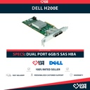 DELL 12DNW PERC H200E DUAL PORT 6GB/S SAS HBA PCIE PERFIL BAJO