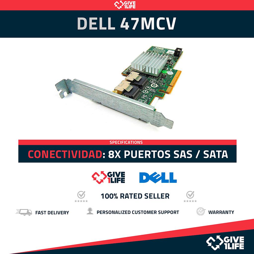 DELL - 47MCV - PERC H200 SAS/SATA 6GB/S CONTROLADORA RAID PCIe 2.0 PERFIL ALTO
