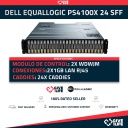 DELL EQUALLOGIC PS4100X 24 SFF 2x WDWJM MODULOS + 2 FUENTES