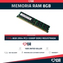 8GB 2Rx4 PC2-5300P DDR2 RAM REGISTRADA