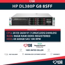 Servidor Rack HP DL380P G8 8SFF 2x E5-2630 V1 + 96GB RAM +P420 + 2 PSU + 4x 600GB