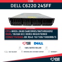 Servidor Rack DELL C6220 24SFF 4x NODOS 9N44V - 8xE5-2630(48C/96T)+192GB +2PSU