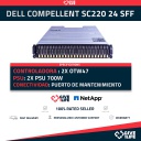 DELL COMPELLENT SC220 24 SFF STORAGE ARRAY + 2X 0TW47 + 2PSU