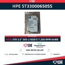 HPE ST33000650SS 3TB HDD 3.5" SAS-2 6GB/S 7.200 RPM 64MB CACHÉ