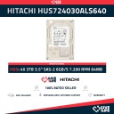 4 PC LOT HITACHI  HUS724030ALS640 3TB HDD 3.5" SAS-2 6GB/S 7.200 RPM 64MB