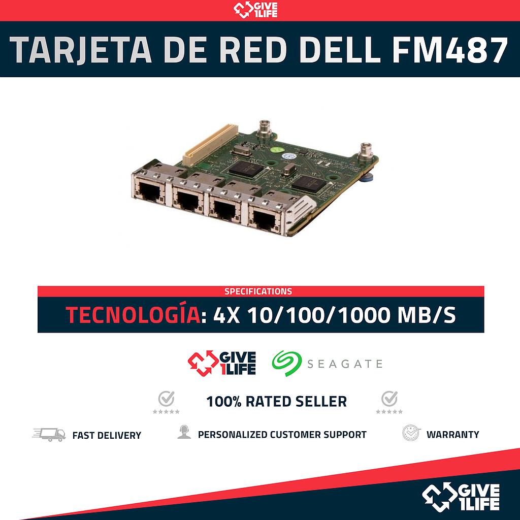 DELL 4x1GB TARJETA DE RED FM487 10/100/1000MB/s RJ45 - SERVIDOR