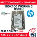HPE ST2000NM0023 2TB HDD SAS-2 3.5" 6GB/S 7.2K