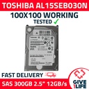 TOSHIBA AL15SEB030N 300GB HDD 2.5" SAS-3 12GB/S 10K 128MB CACHÉ