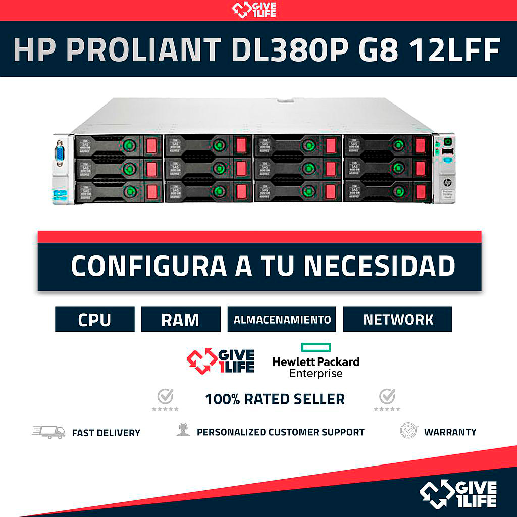 HP Proliant DL380P G8 LFF 2U CONFIGURABLE